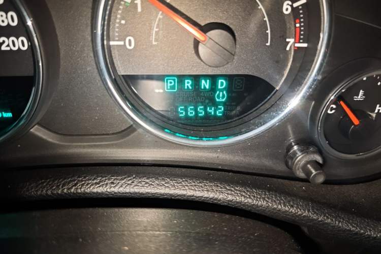 Used Jeep Wrangler 2012 3.6L Sahara Four-Door Edition Odometer Close Up