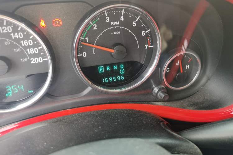 Used Jeep Wrangler 2012 3.6L Sahara Four-Door Edition Odometer Close Up