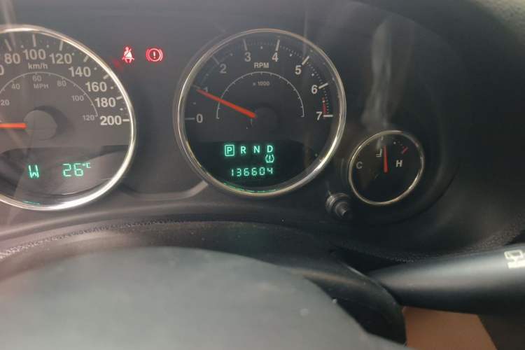 Used Jeep Wrangler 2012 3.6L Sahara Four-Door Edition Odometer Close Up