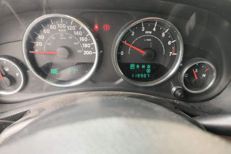 Used Jeep Wrangler 2012 3.6L Sahara Four-Door Edition Odometer Close Up