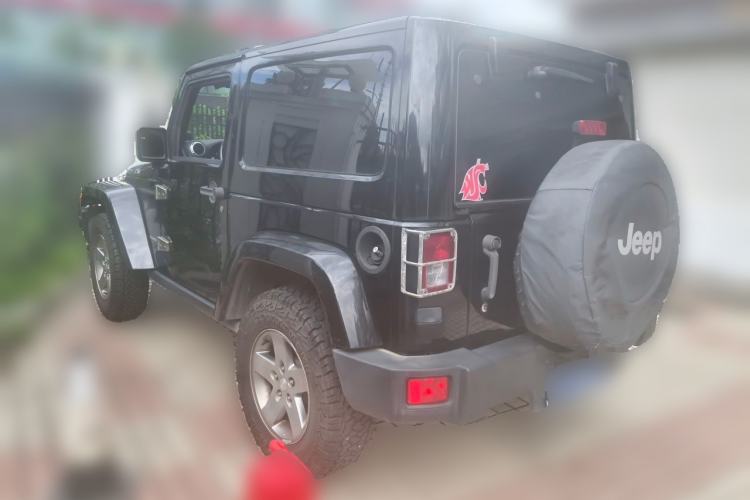 Used Jeep Wrangler 2012 3.6L Rubicon two-door model Rear Left 45 Deg