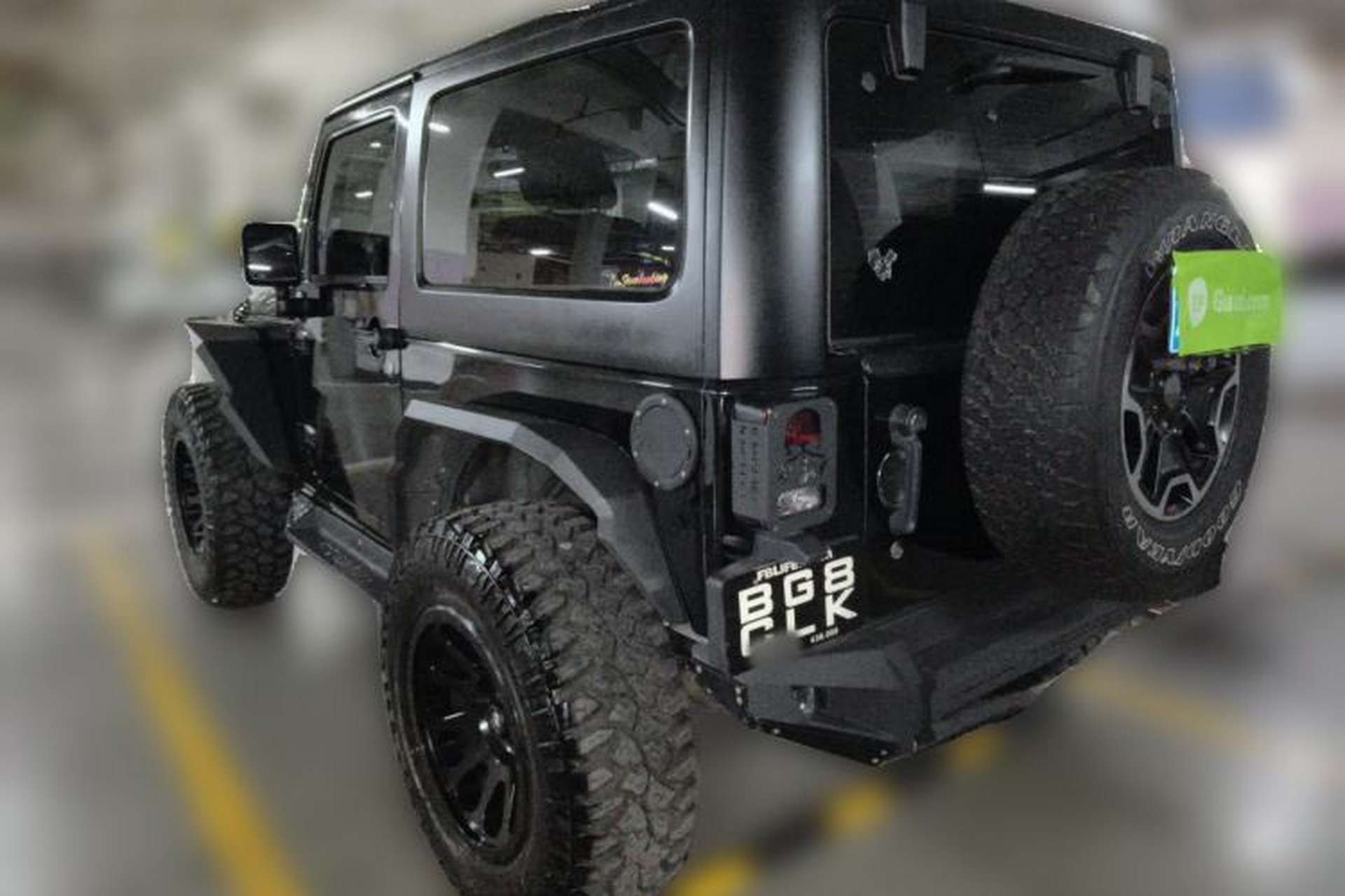 Used Jeep Wrangler 2012 3.6L Sahara two-door version Rear Left 45 Deg