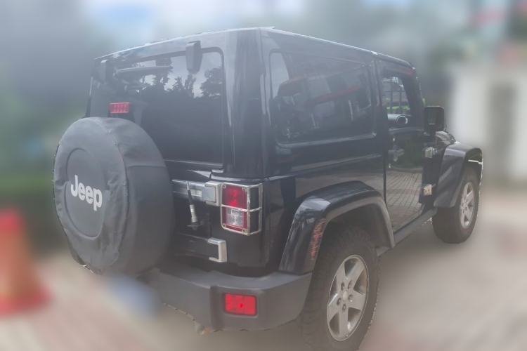 Used Jeep Wrangler 2012 3.6L Rubicon two-door model Rear Right 45 Deg