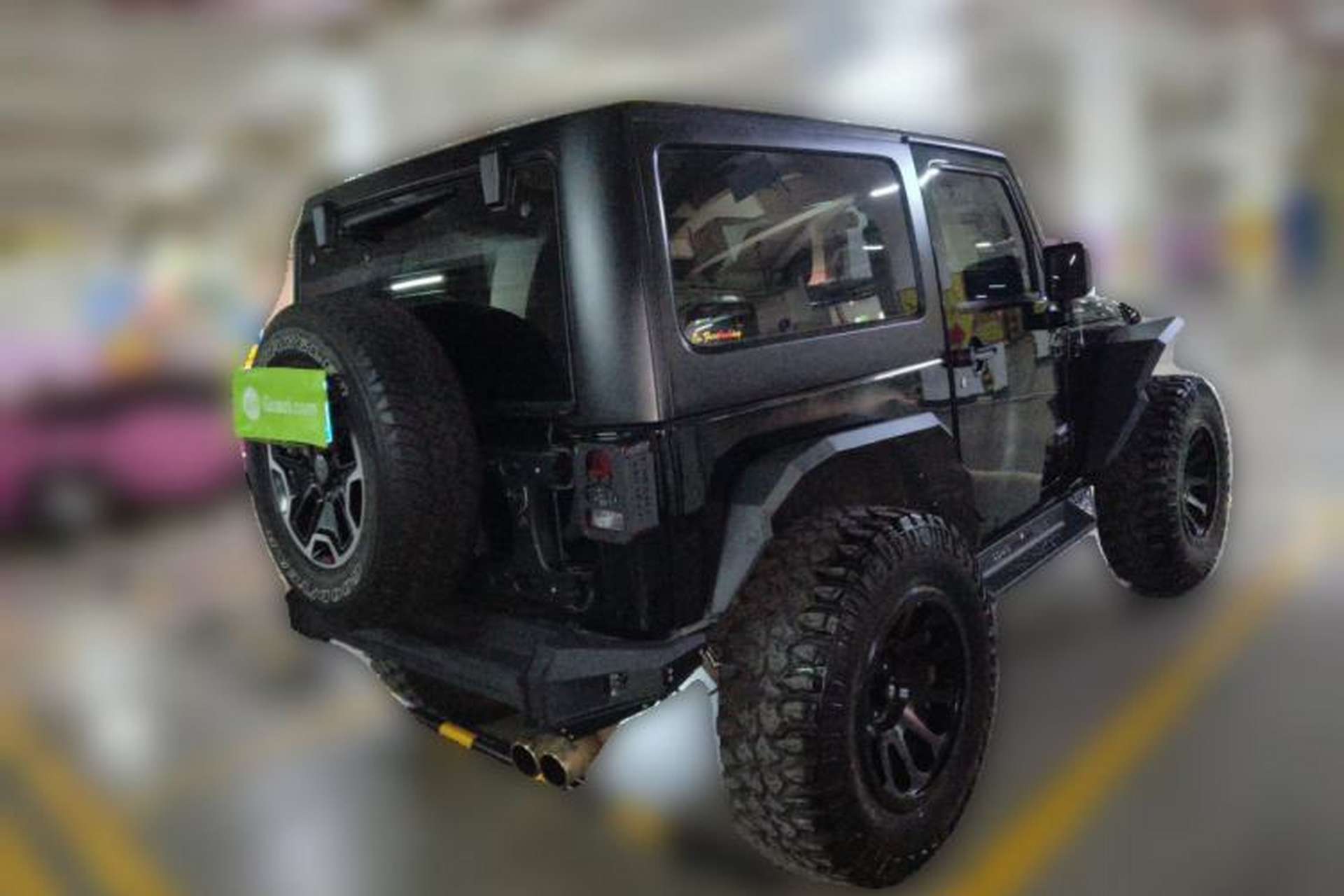 Used Jeep Wrangler 2012 3.6L Sahara two-door version Rear Right 45 Deg