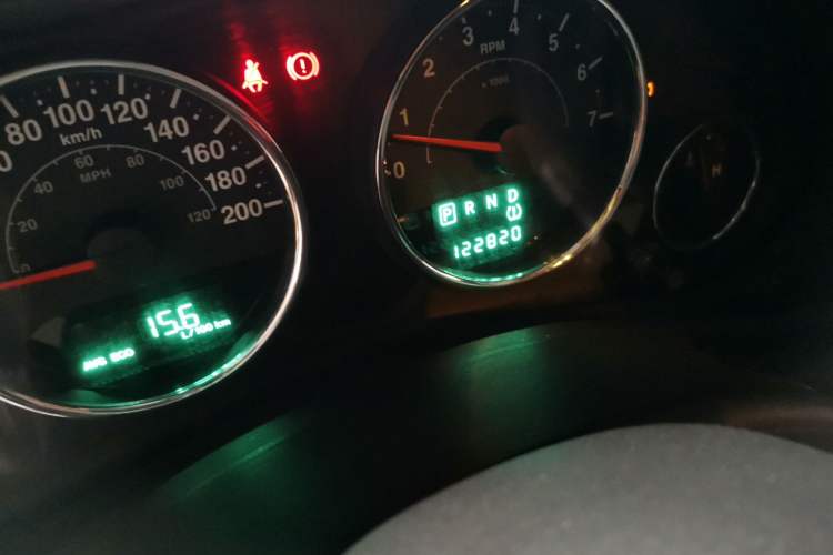 Used Jeep Wrangler 2012 3.6L Sahara two-door version Odometer Close Up