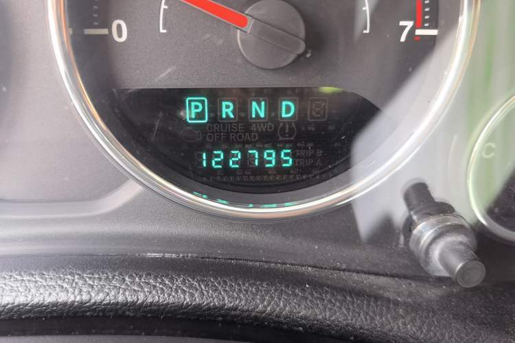 Used Jeep Wrangler 2012 3.6L Sahara Four-Door Edition Odometer Close Up