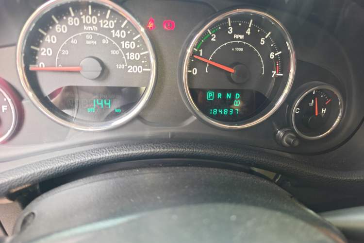 Used Jeep Wrangler 2012 3.6L Rubicon Four-Door Edition Odometer Close Up