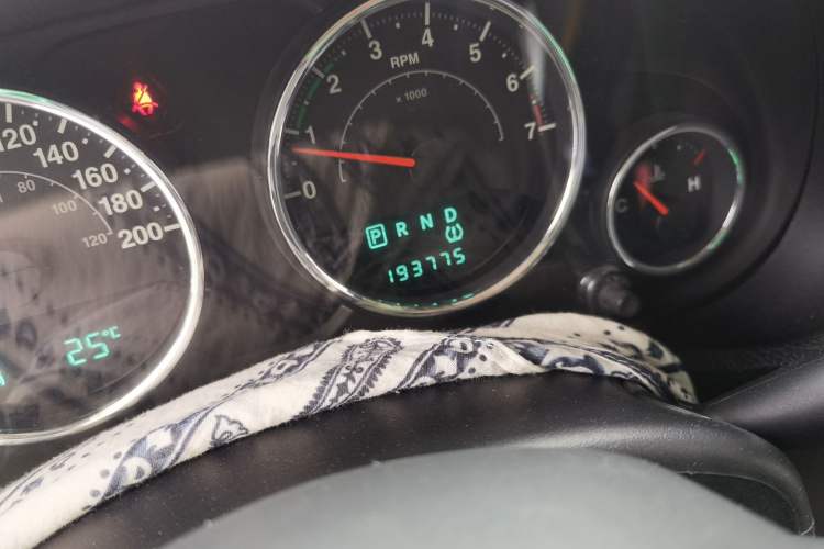 Used Jeep Wrangler 2012 3.6L Sahara Four-Door Edition Odometer Close Up