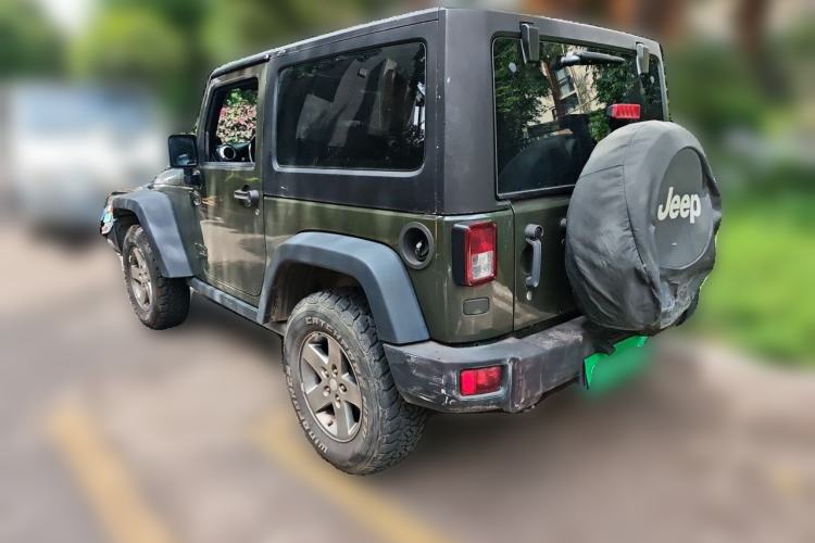 Used Jeep Wrangler 2012 3.6L Rubicon two-door model Rear Left 45 Deg
