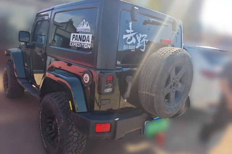 Used Jeep Wrangler 2012 3.6L Sahara two-door version Rear Left 45 Deg