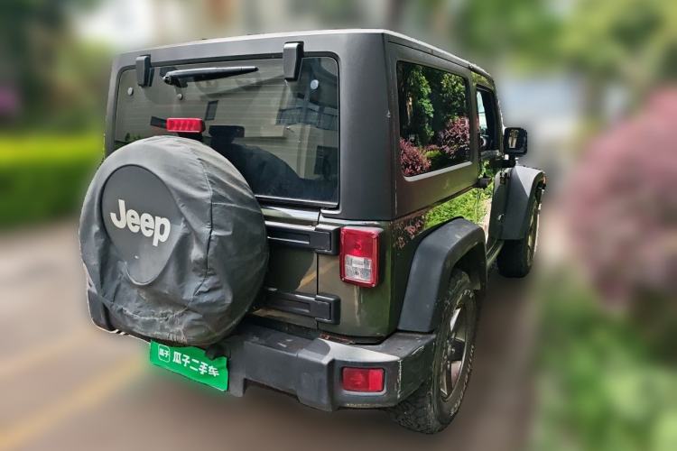 Used Jeep Wrangler 2012 3.6L Rubicon two-door model Rear Right 45 Deg