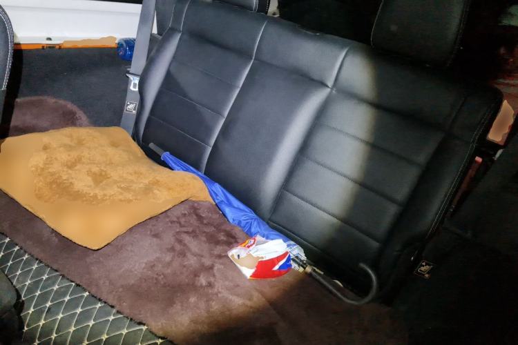 Used Jeep Wrangler 2012 3.6L Sahara two-door version Left Rear Seat