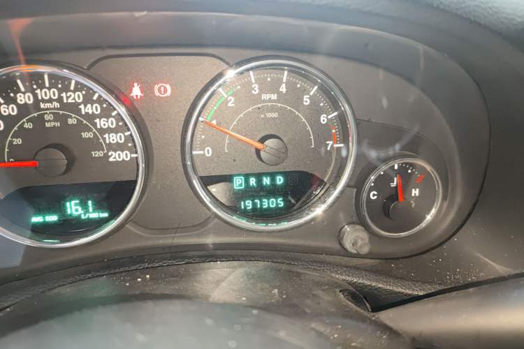 Used Jeep Wrangler 2012 3.6L Sahara Four-Door Edition Odometer Close Up