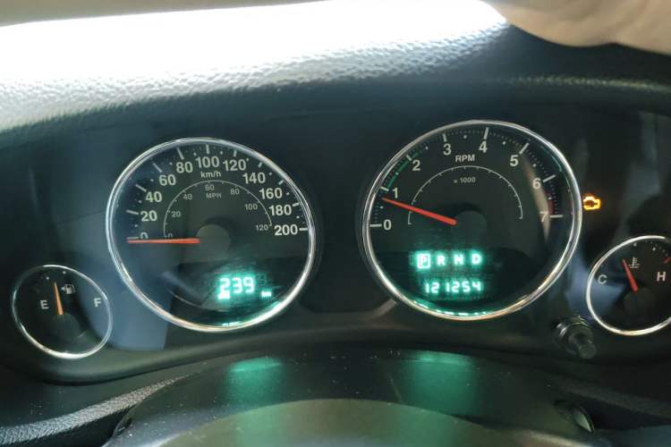 Used Jeep Wrangler 2012 3.6L Rubicon two-door model Instrument Cluster