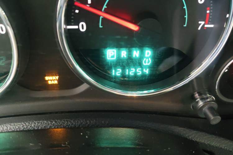 Used Jeep Wrangler 2012 3.6L Rubicon two-door model Odometer Close Up