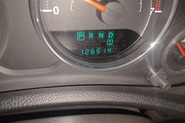 Used Jeep Wrangler 2012 3.6L Sahara Four-Door Edition Odometer Close Up