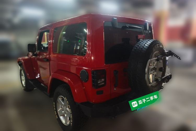 Used Jeep Wrangler 2012 3.6L Sahara two-door version Rear Left 45 Deg