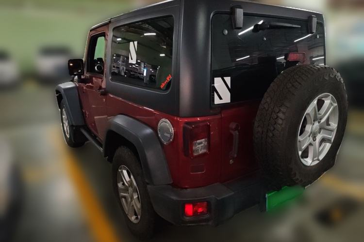 Used Jeep Wrangler 2012 3.6L Rubicon two-door model Rear Left 45 Deg