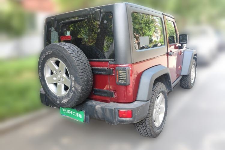 Used Jeep Wrangler 2012 3.6L Rubicon two-door model Rear Right 45 Deg