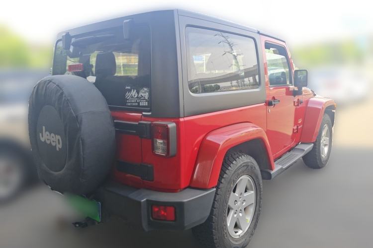Used Jeep Wrangler 2012 3.6L Sahara two-door version Rear Right 45 Deg