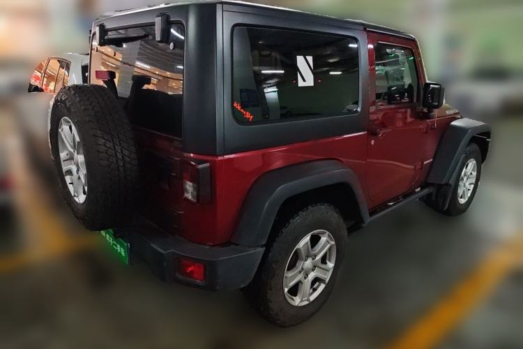 Used Jeep Wrangler 2012 3.6L Rubicon two-door model Rear Right 45 Deg