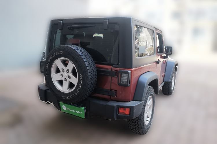 Used Jeep Wrangler 2012 3.6L Rubicon two-door model Rear Right 45 Deg