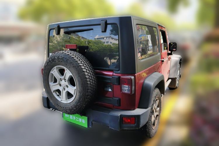 Used Jeep Wrangler 2012 3.6L Rubicon two-door model Rear Right 45 Deg