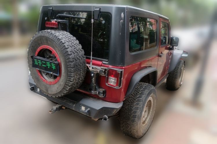 Used Jeep Wrangler 2012 3.6L Rubicon two-door model Rear Right 45 Deg