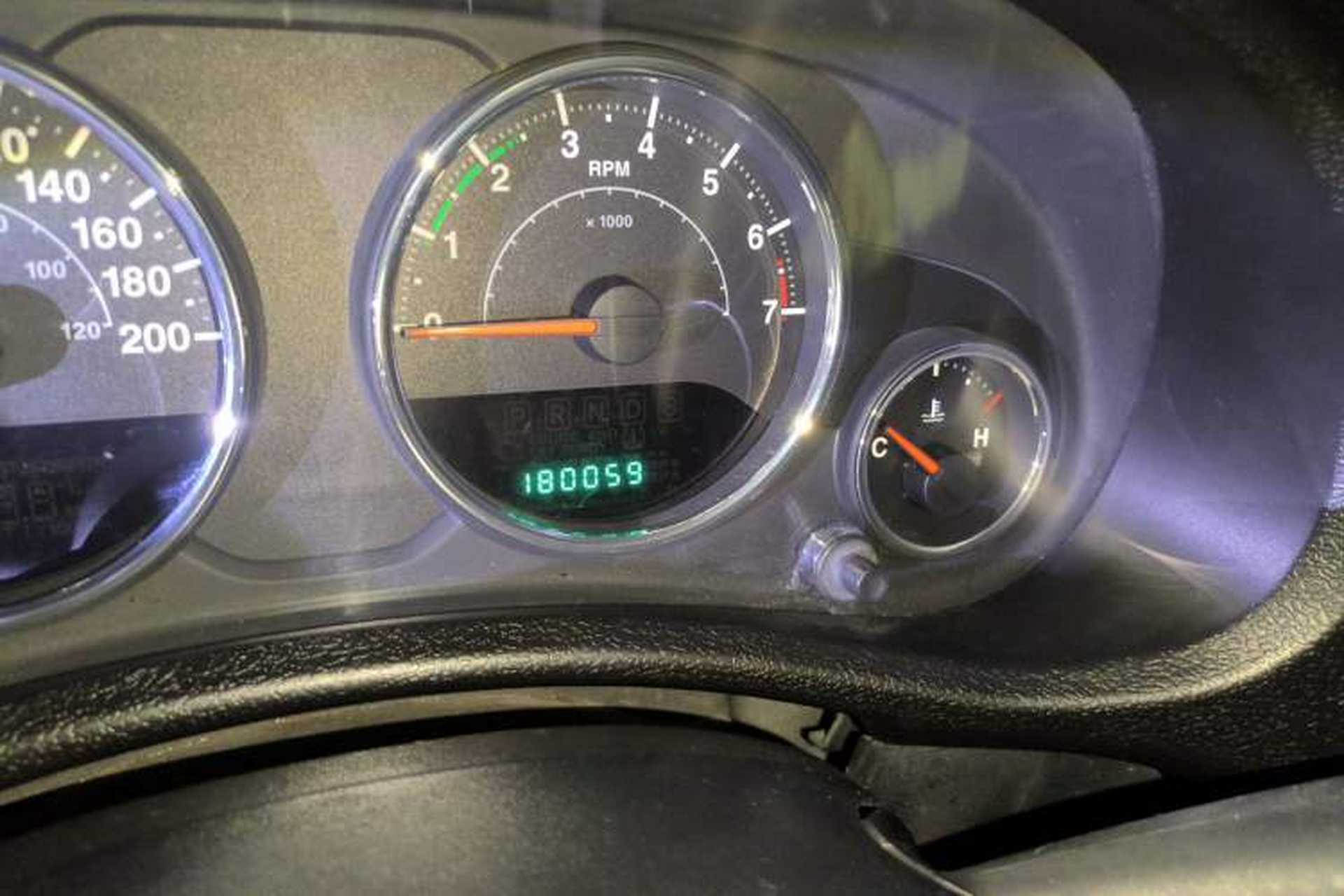 Used Jeep Wrangler 2012 3.6L Rubicon Four-Door Edition Odometer Close Up