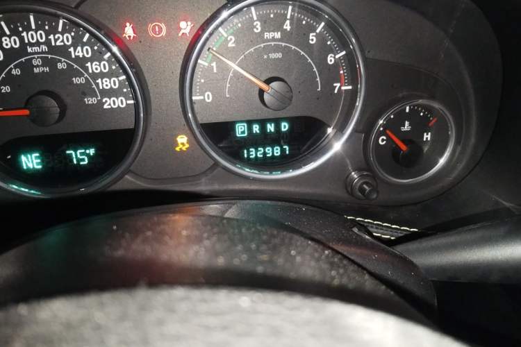 Used Jeep Wrangler 2012 3.6L Sahara Four-Door Edition Odometer Close Up