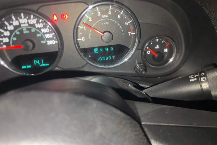 Used Jeep Wrangler 2012 3.6L Sahara Four-Door Edition Odometer Close Up