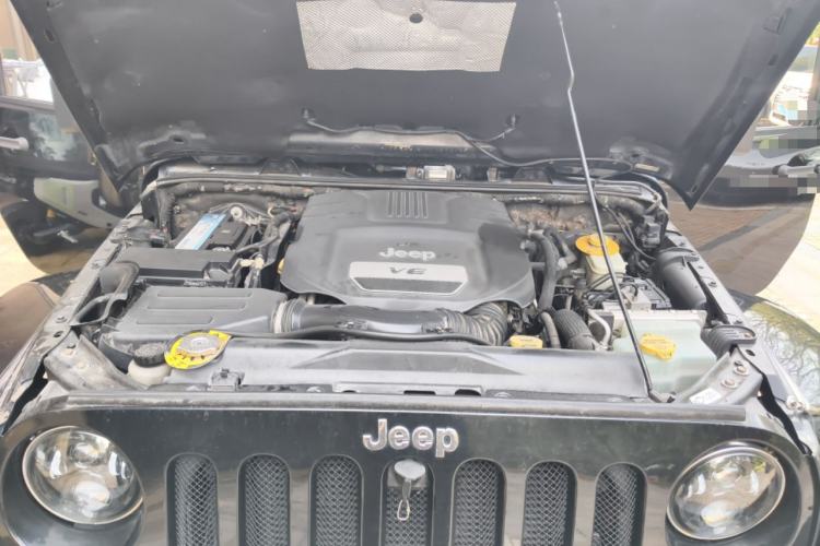 Used Jeep Wrangler 2013 3.6L Sahara two-door model Engine Bay