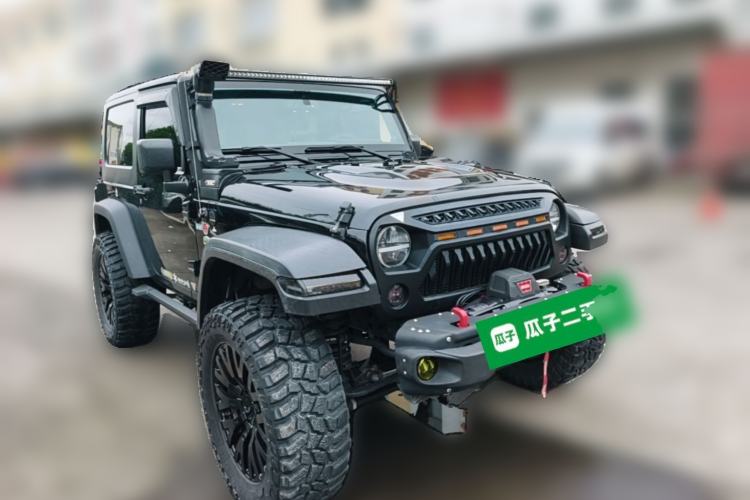 Used Jeep Wrangler 2013 3.6L Sahara two-door model Front Right 45 Deg