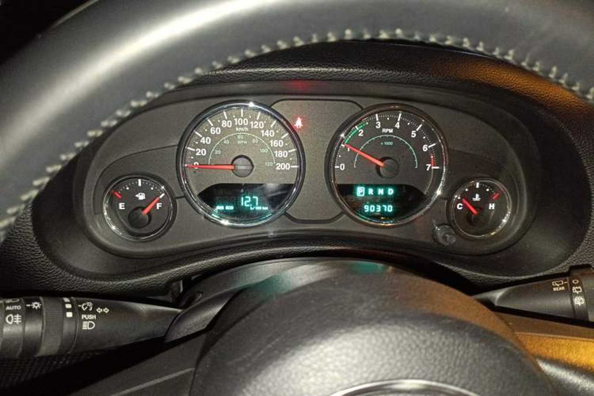 Used Jeep Wrangler 2013 3.6L Sahara two-door model Instrument Cluster