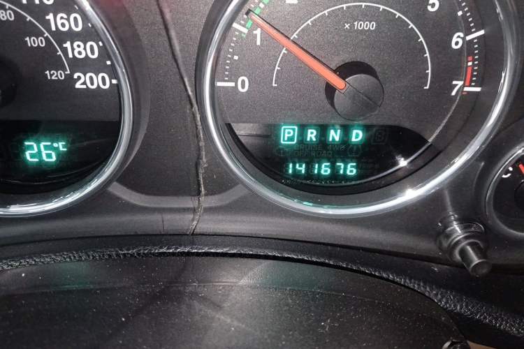 Used Jeep Wrangler 2013 3.6L Sahara Four-Door Edition Odometer Close Up