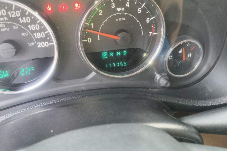 Used Jeep Wrangler 2013 3.6L Sahara Four-Door Edition Odometer Close Up