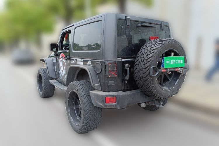 Used Jeep Wrangler 2013 3.6L Sahara two-door model Rear Left 45 Deg