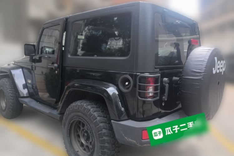 Used Jeep Wrangler 2013 3.6L Sahara two-door model Rear Left 45 Deg