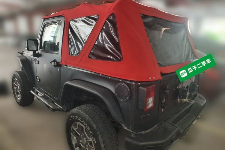 Used Jeep Wrangler 2013 3.6L Rubicon two-door version Rear Left 45 Deg