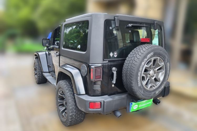 Used Jeep Wrangler 2013 3.6L Sahara two-door model Rear Left 45 Deg