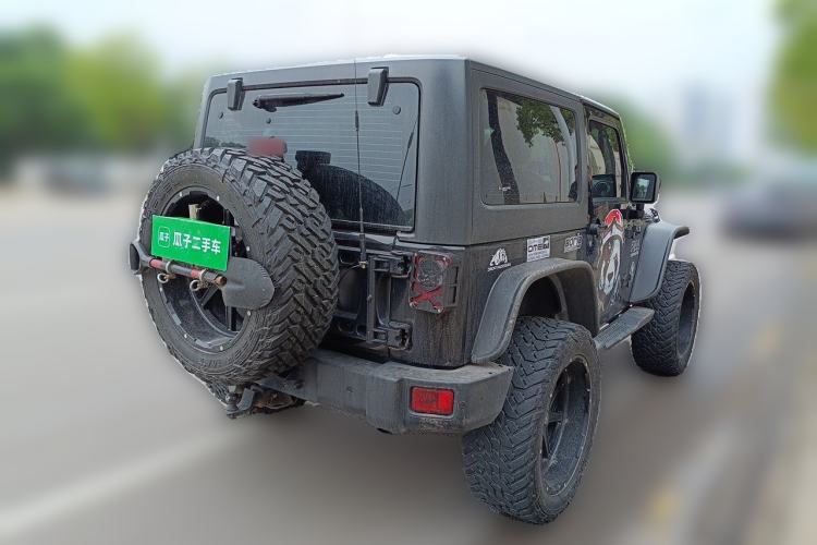 Used Jeep Wrangler 2013 3.6L Sahara two-door model Rear Right 45 Deg