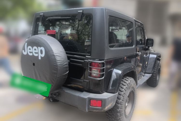 Used Jeep Wrangler 2013 3.6L Sahara two-door model Rear Right 45 Deg