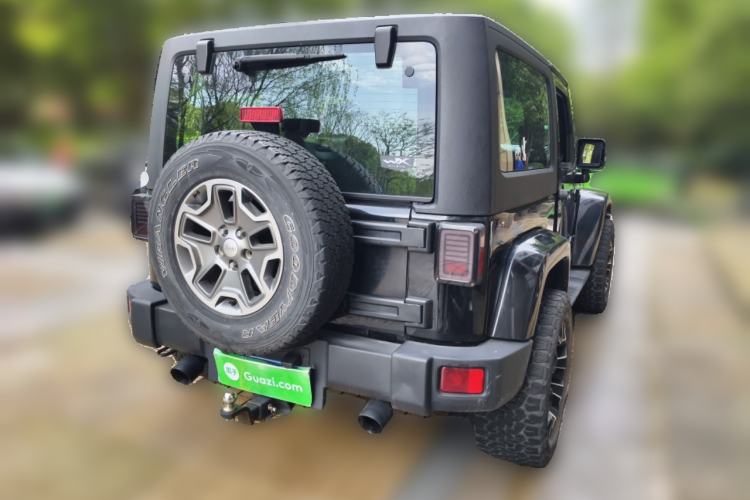 Used Jeep Wrangler 2013 3.6L Sahara two-door model Rear Right 45 Deg