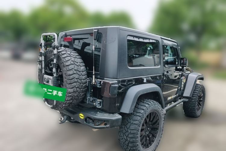 Used Jeep Wrangler 2013 3.6L Sahara two-door model Rear Right 45 Deg