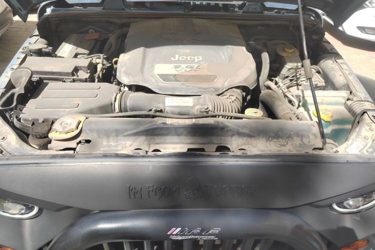 Used Jeep Wrangler 2013 3.6L Sahara two-door model Engine Bay