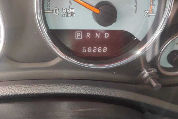Used Jeep Wrangler 2013 3.6L Sahara two-door model Odometer Close Up