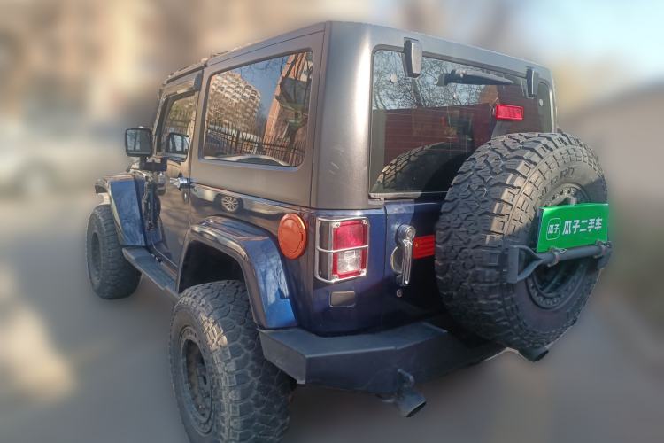Used Jeep Wrangler 2013 3.6L Sahara two-door model Rear Left 45 Deg