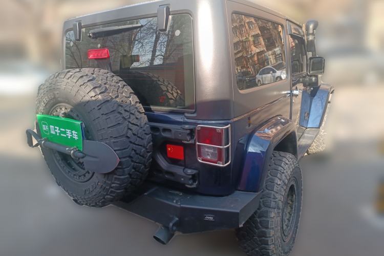 Used Jeep Wrangler 2013 3.6L Sahara two-door model Rear Right 45 Deg