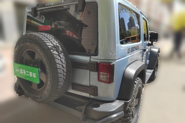 Used Jeep Wrangler 2013 3.6L Sahara two-door model Rear Right 45 Deg