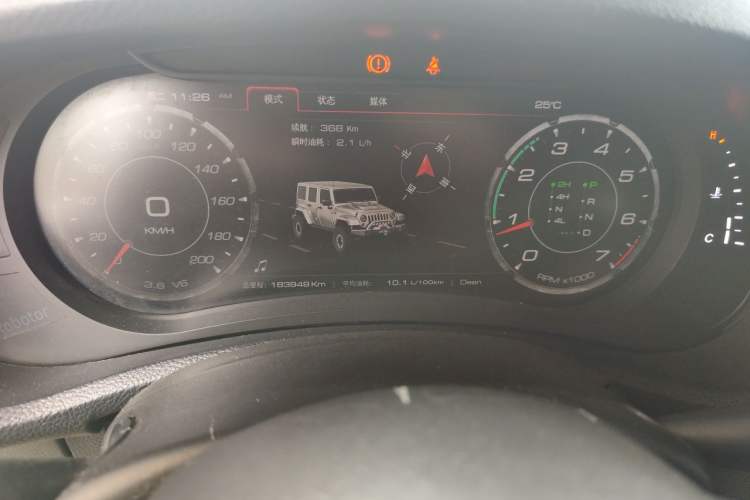 Used Jeep Wrangler 2013 3.6L Sahara Four-Door Edition Odometer Close Up